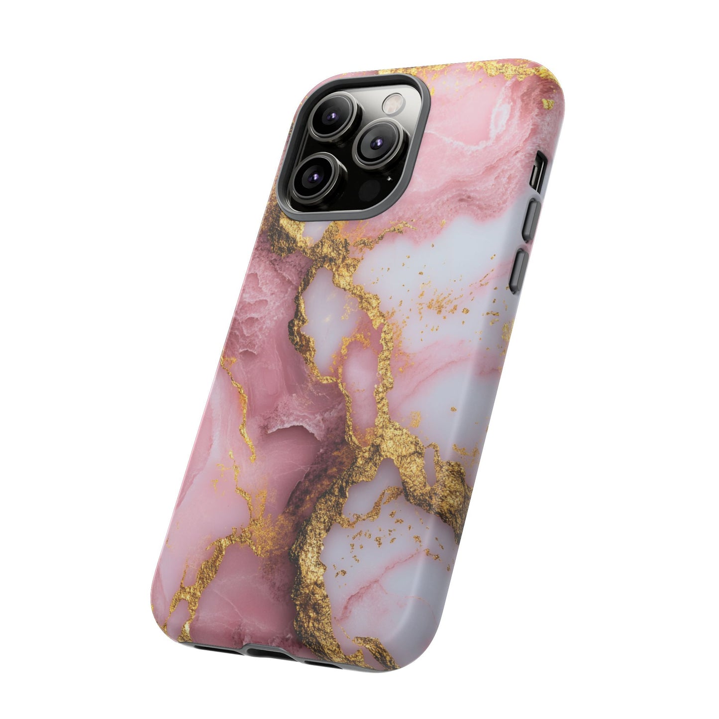 Pink and Gold Marble