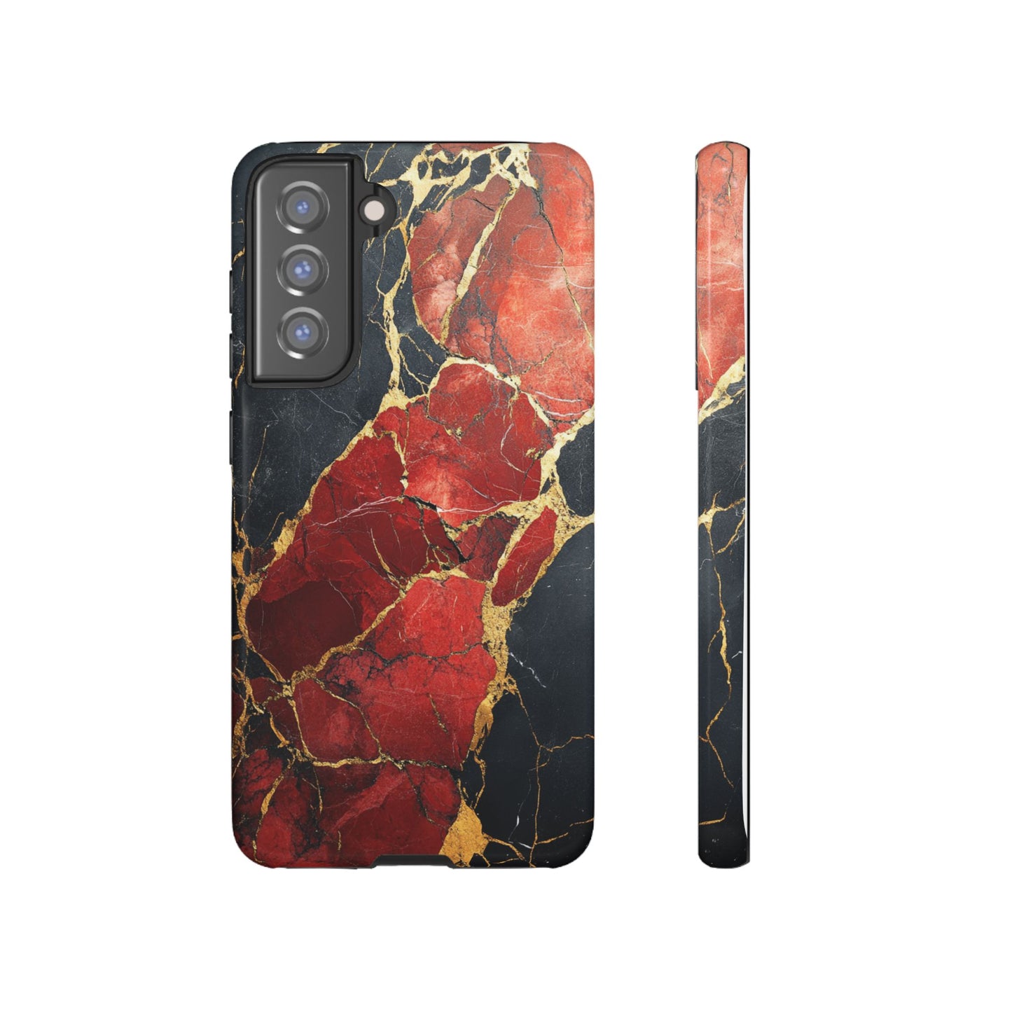 Red Black and Gold Marble