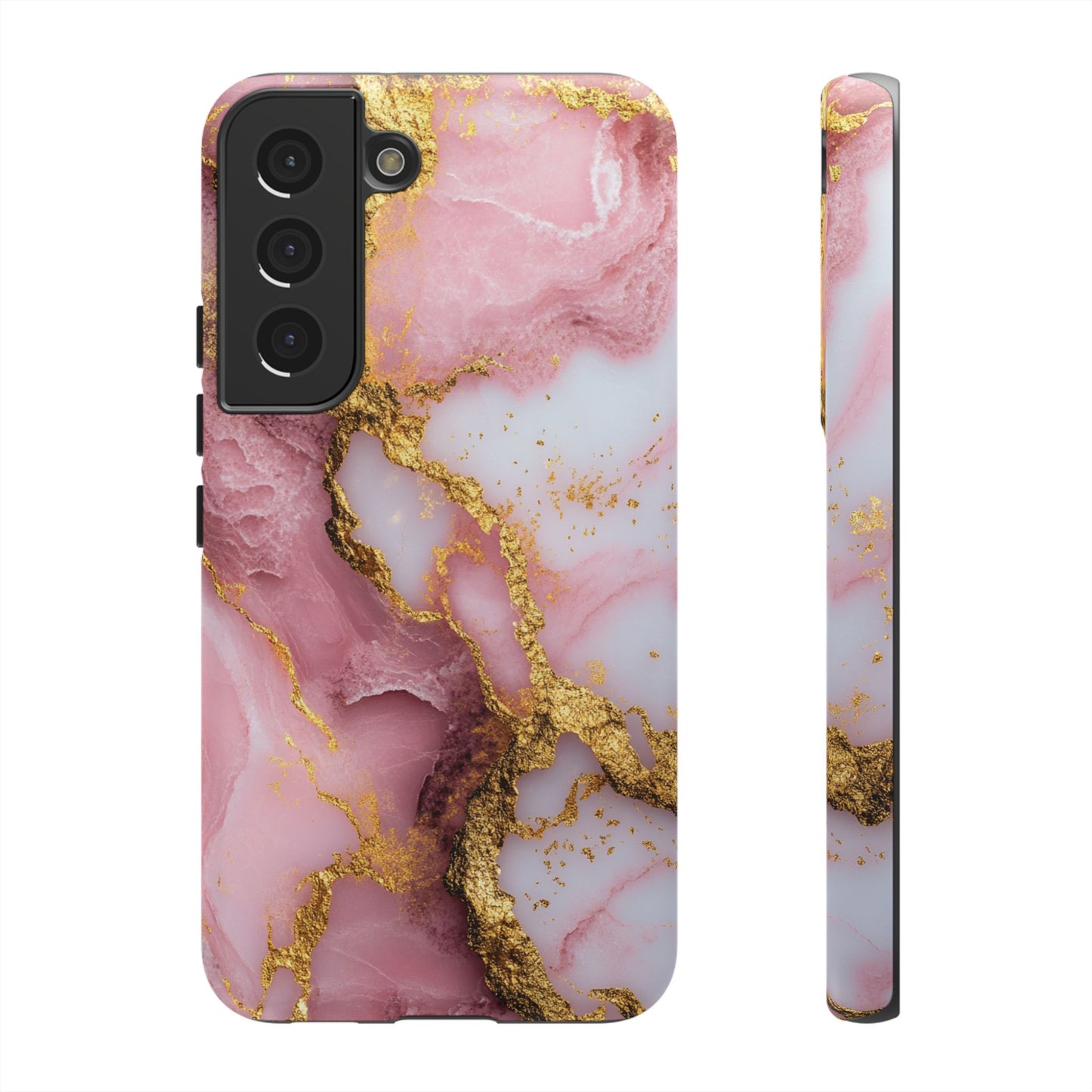 Pink and Gold Marble