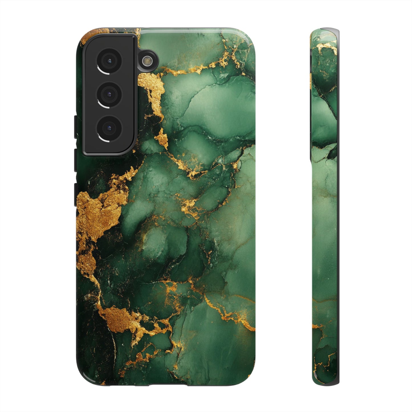 Green and Gold Marble