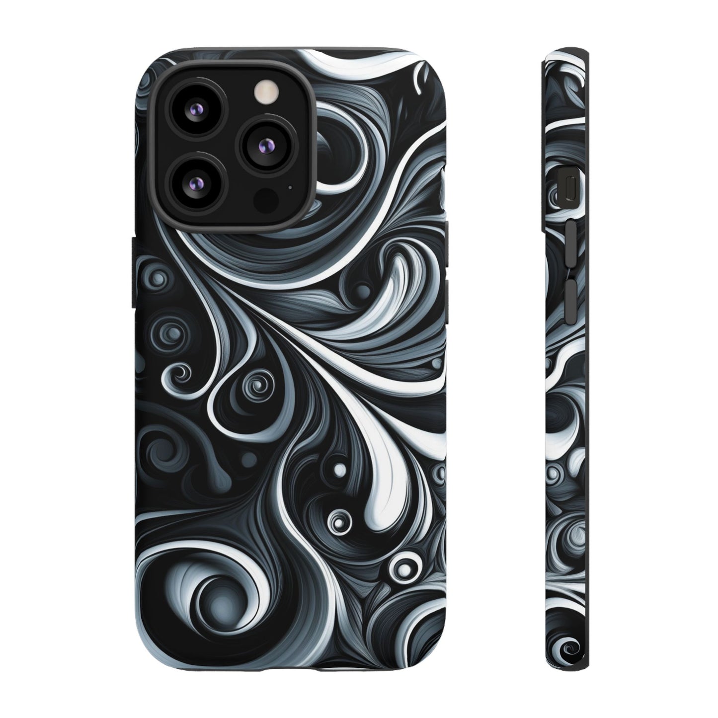 Black and White Swirls