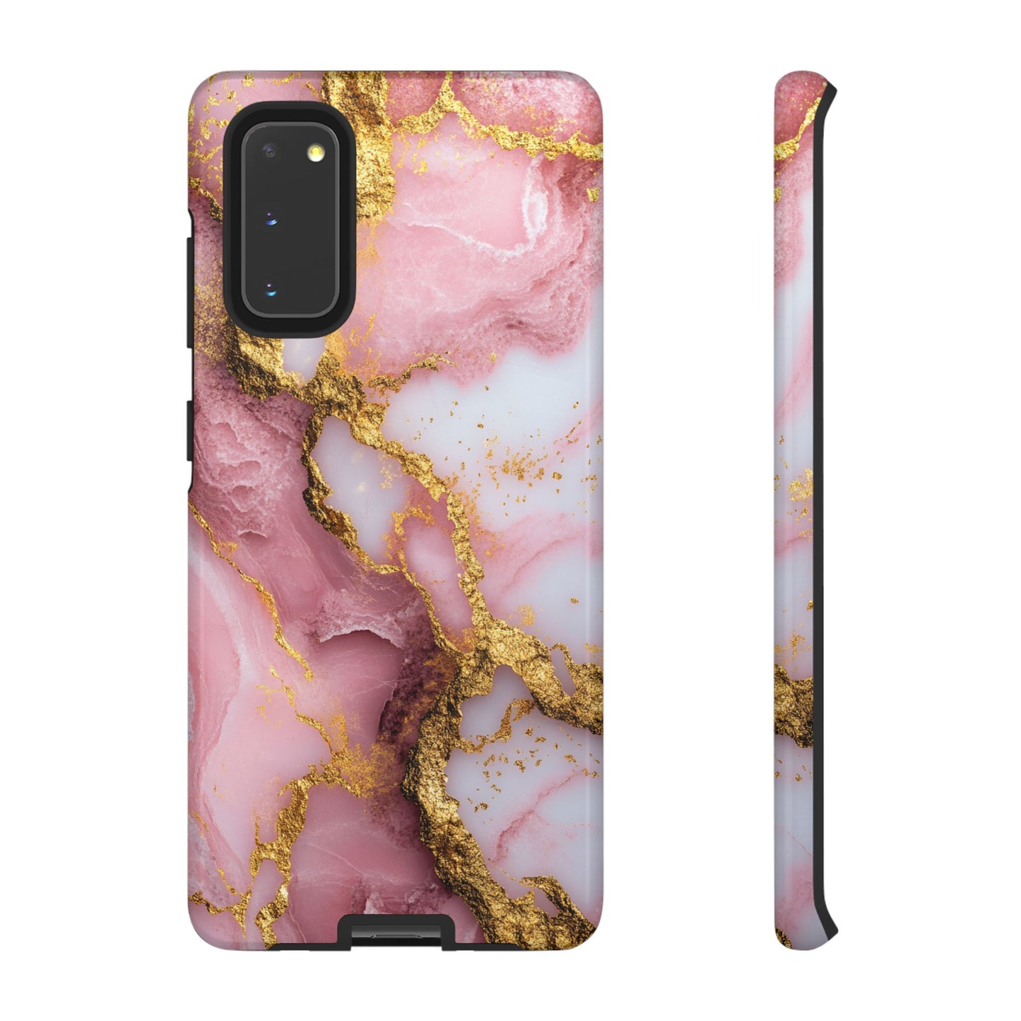 Pink and Gold Marble