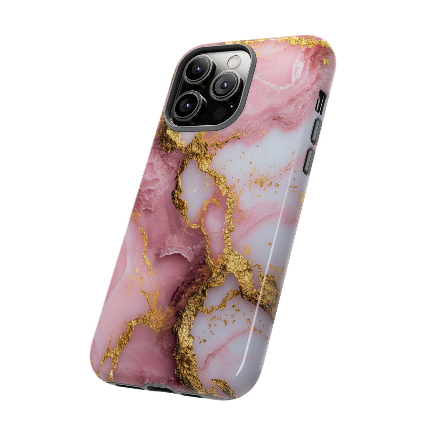 Pink and Gold Marble