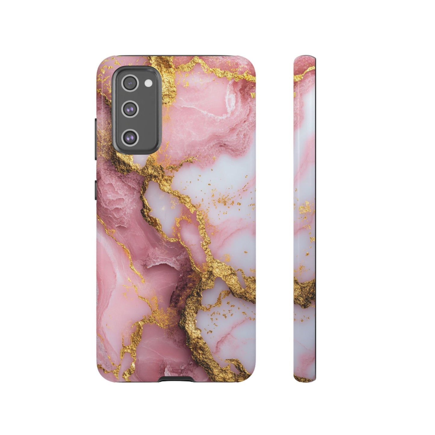 Pink and Gold Marble