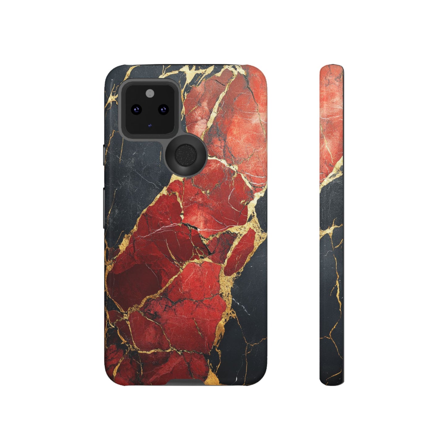 Red Black and Gold Marble