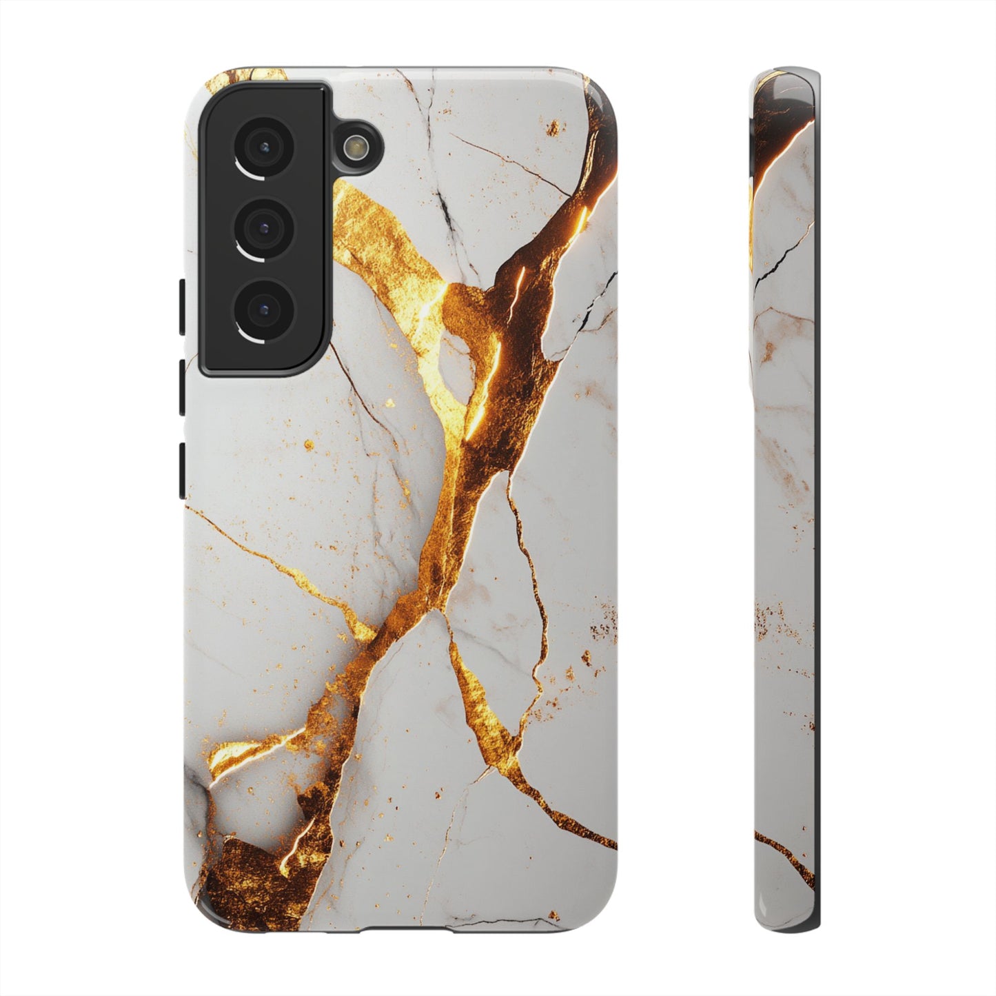 White and Gold Marble