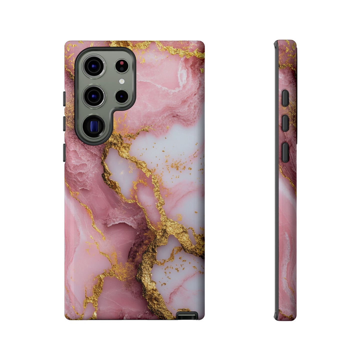 Pink and Gold Marble