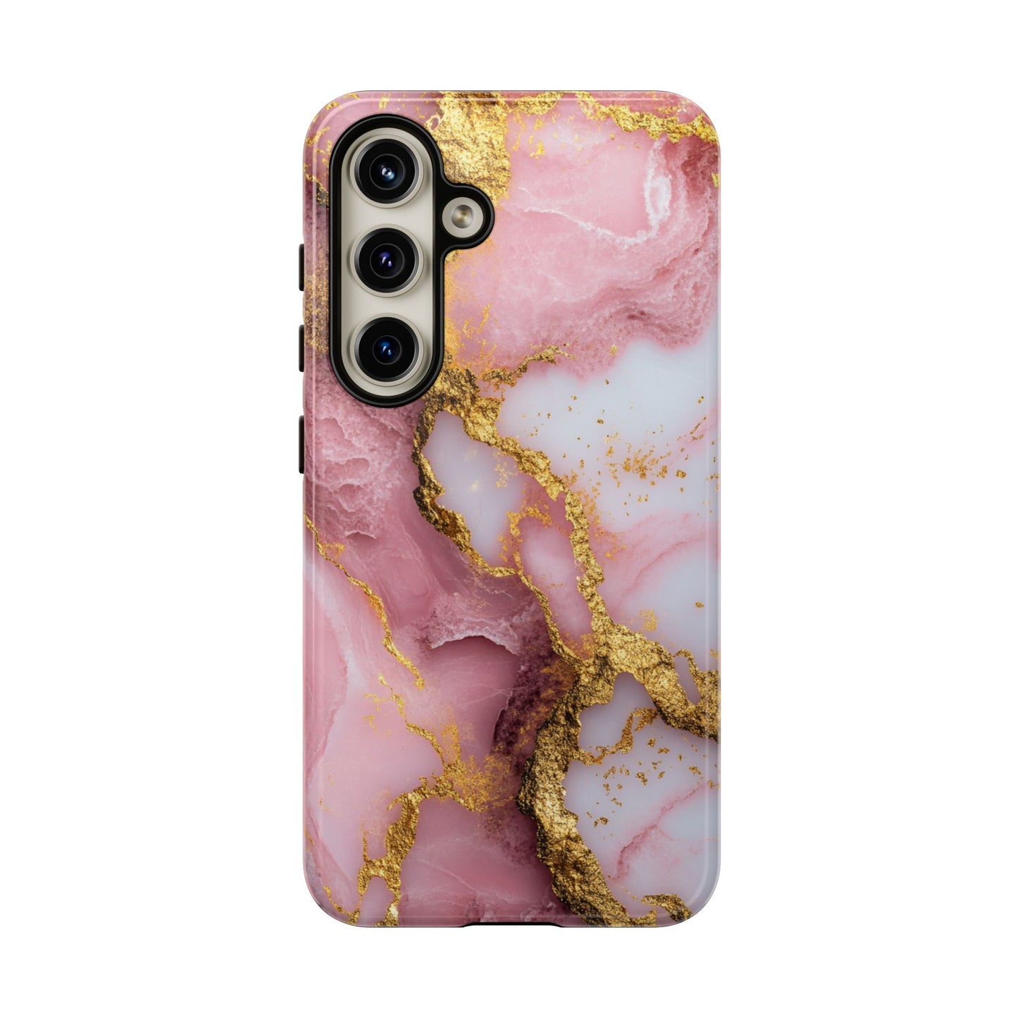 Pink and Gold Marble