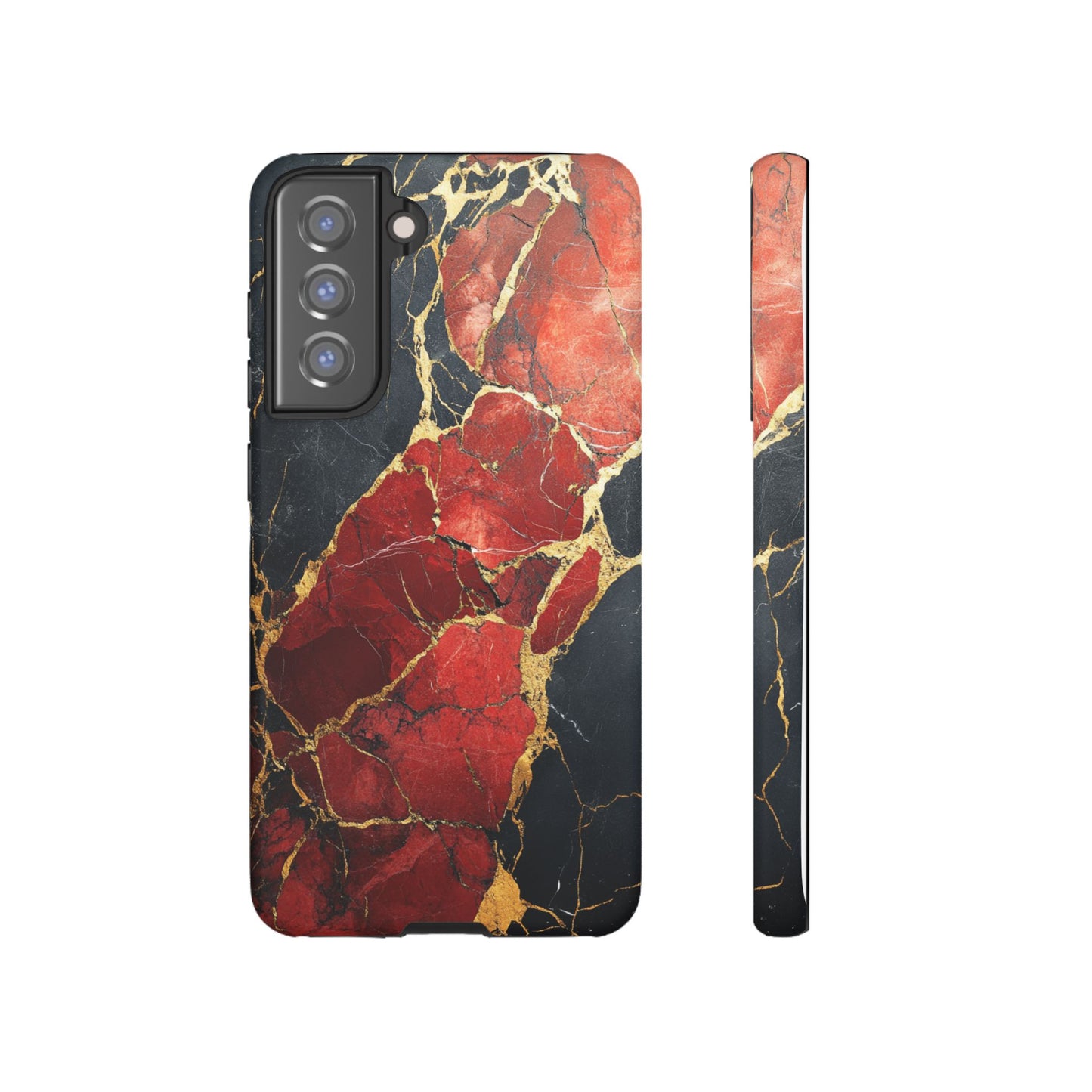 Red Black and Gold Marble