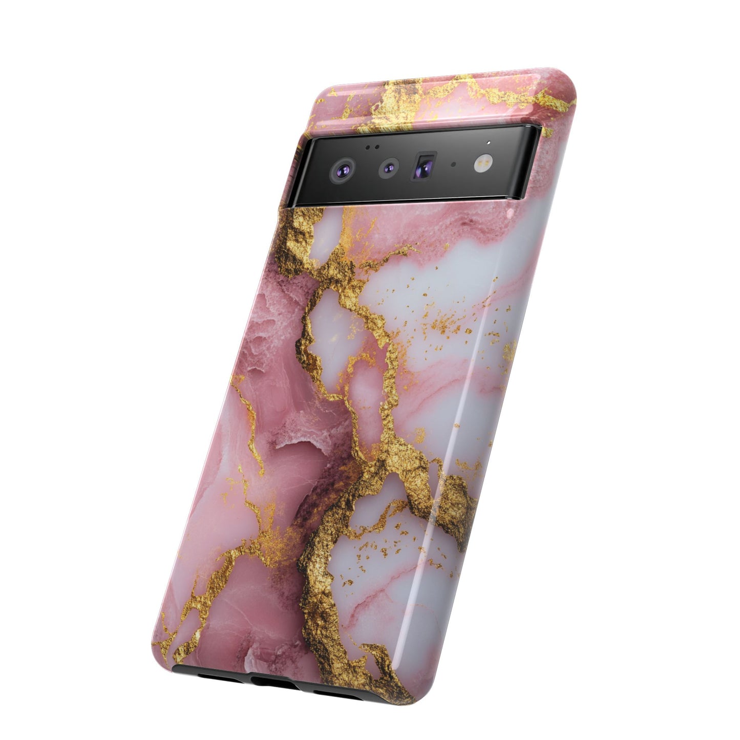 Pink and Gold Marble