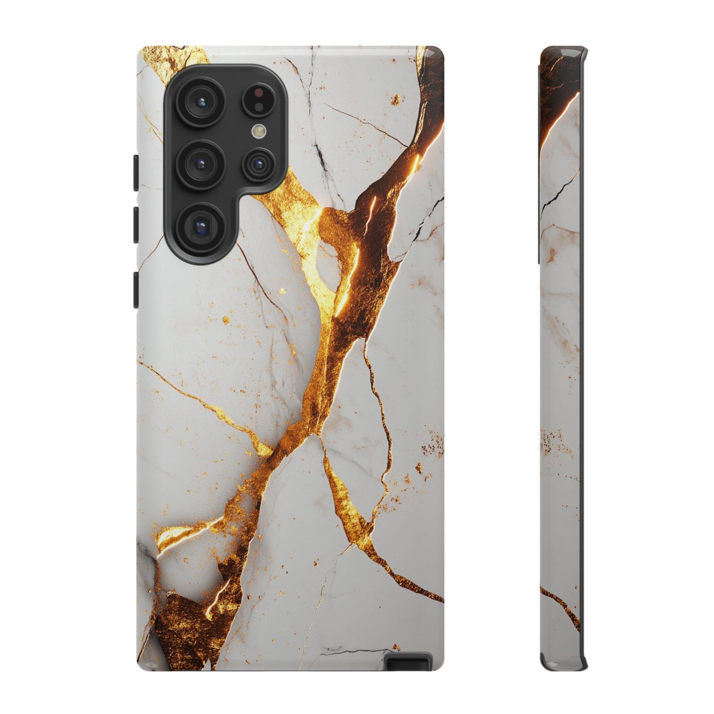 White and Gold Marble