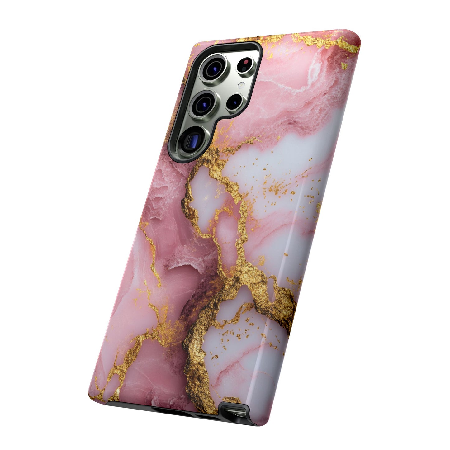 Pink and Gold Marble