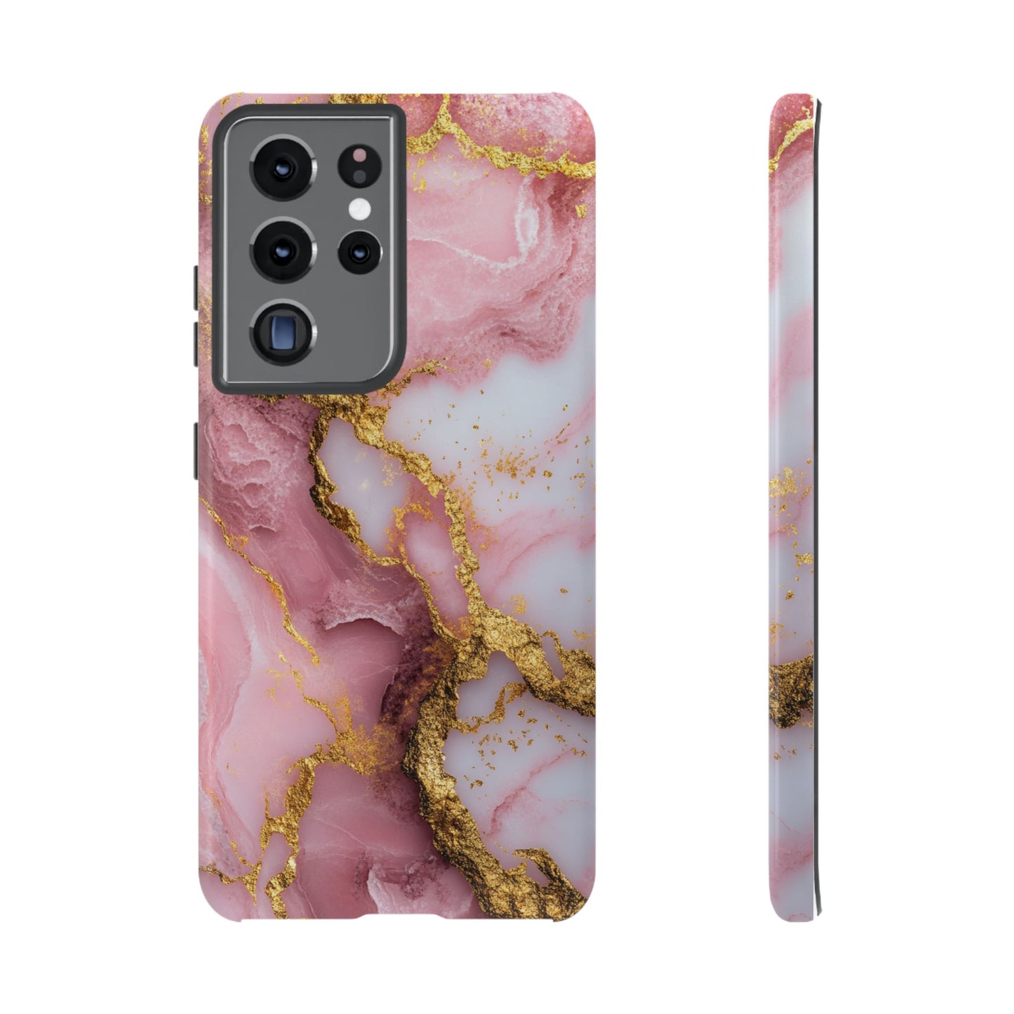 Pink and Gold Marble