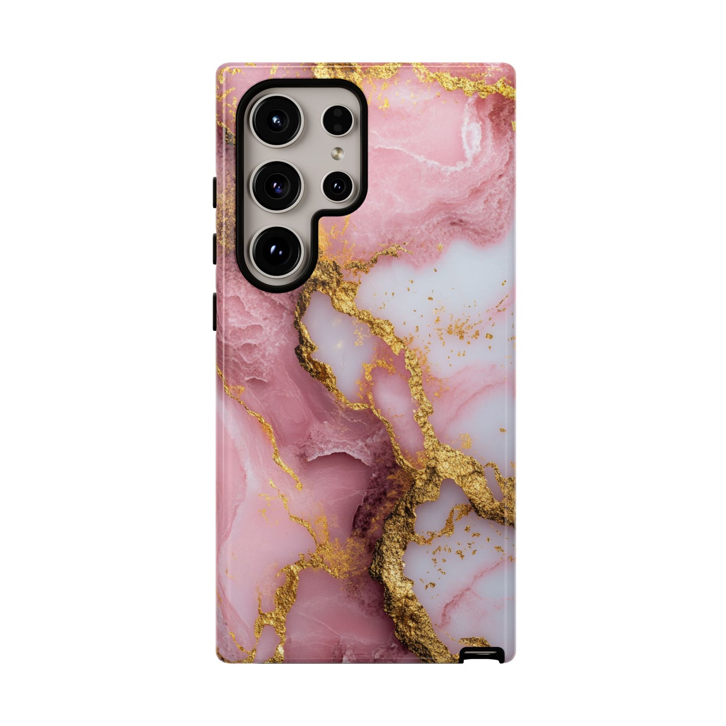 Pink and Gold Marble