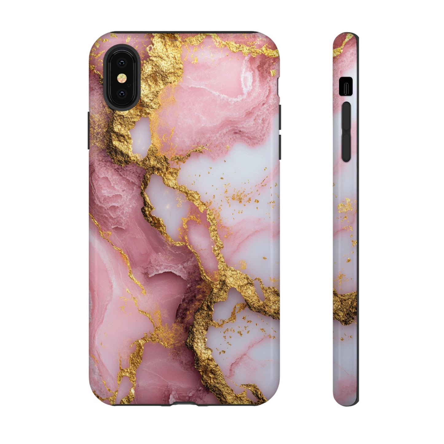 Pink and Gold Marble