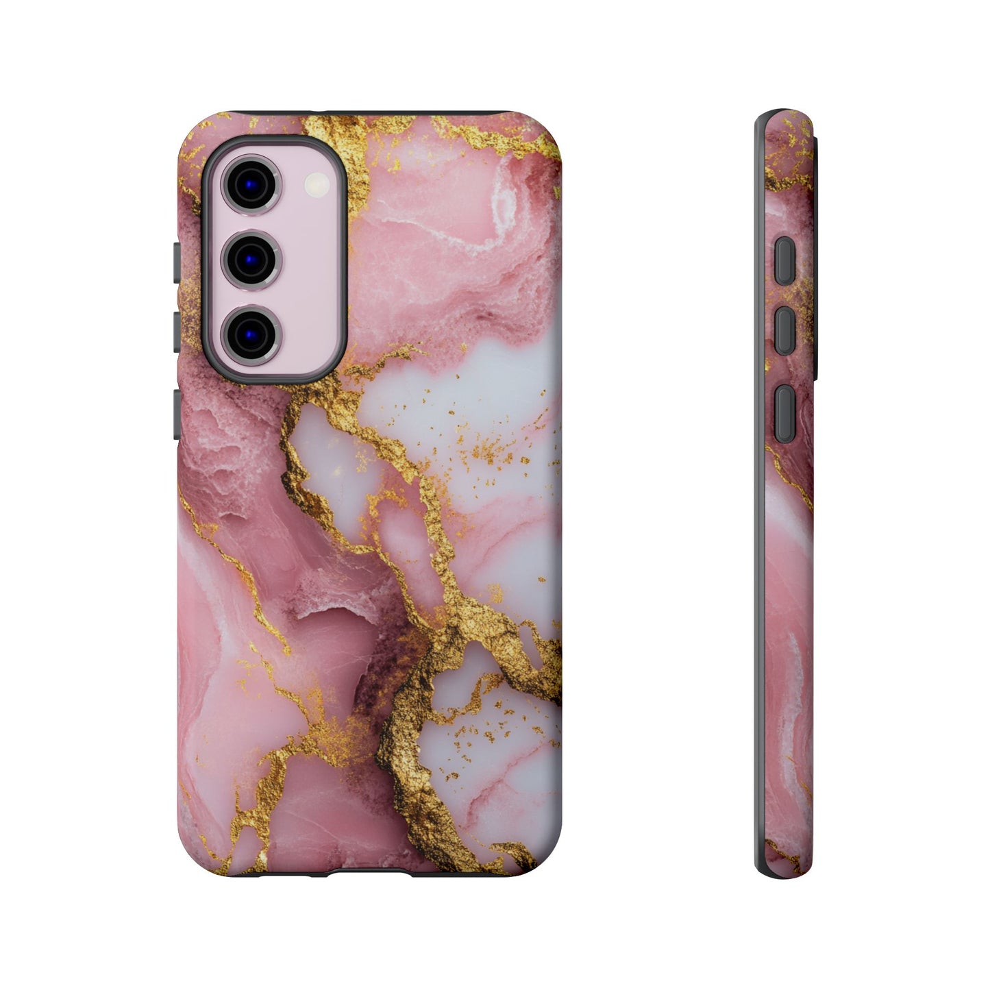 Pink and Gold Marble