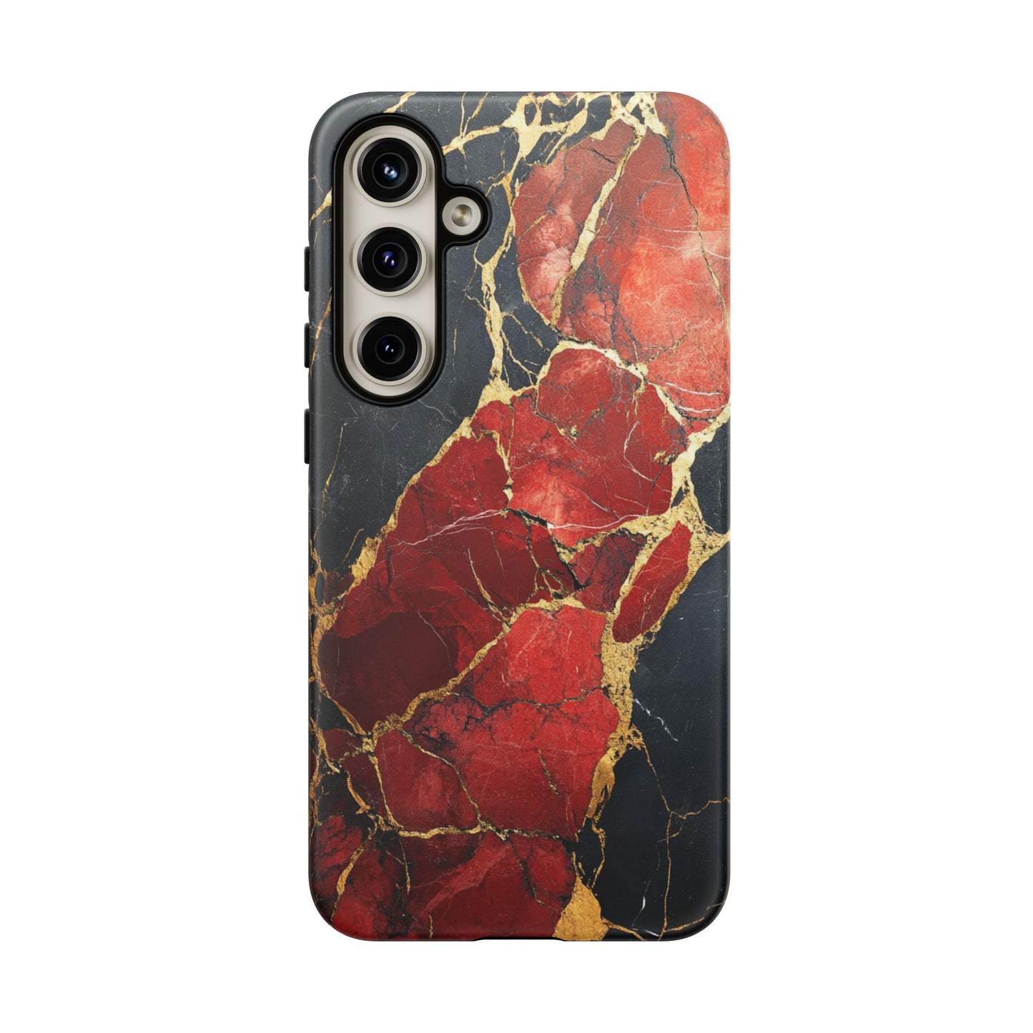 Red Black and Gold Marble