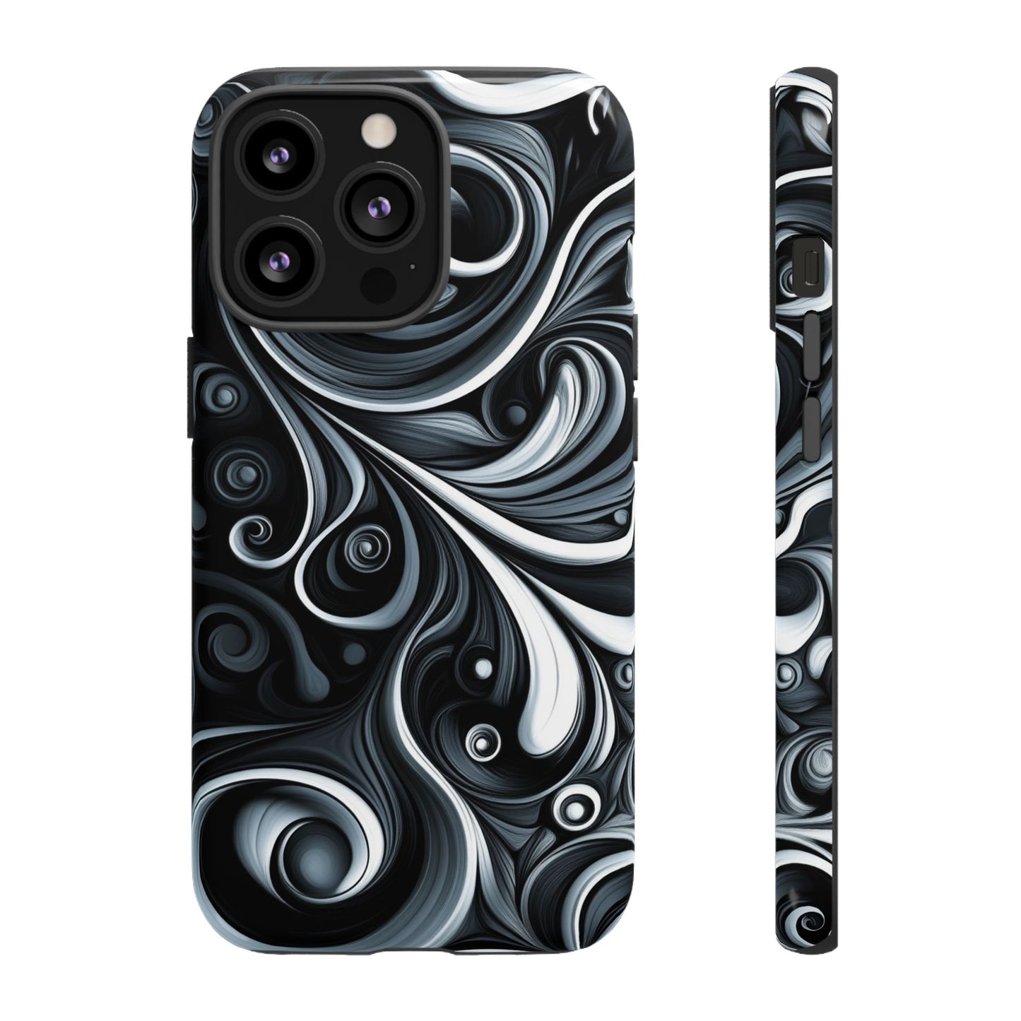 Black and White Swirls