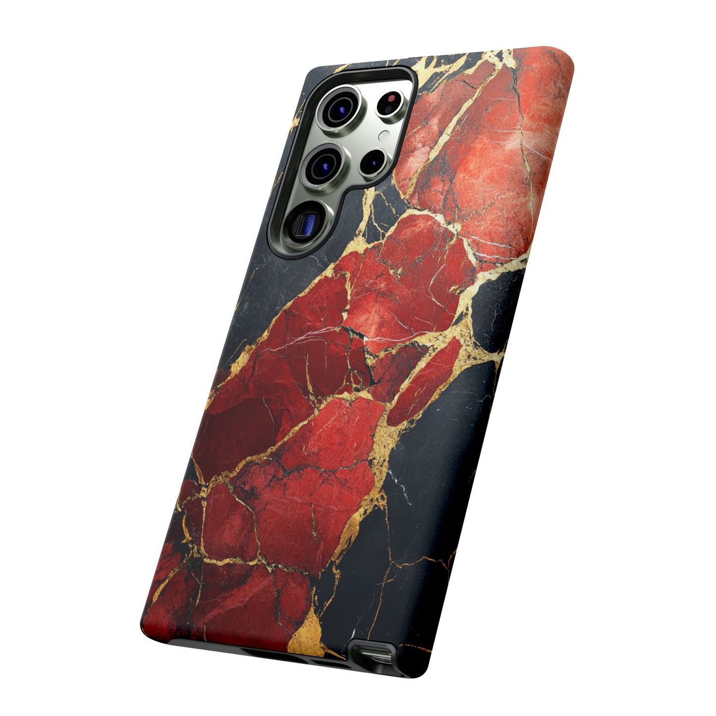 Red Black and Gold Marble