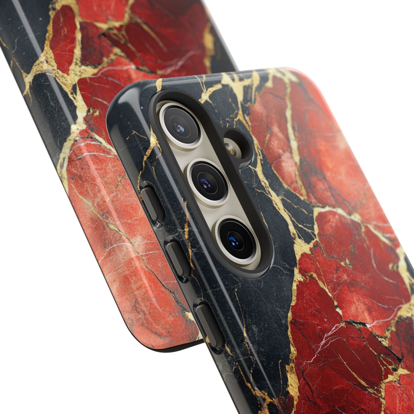 Red Black and Gold Marble