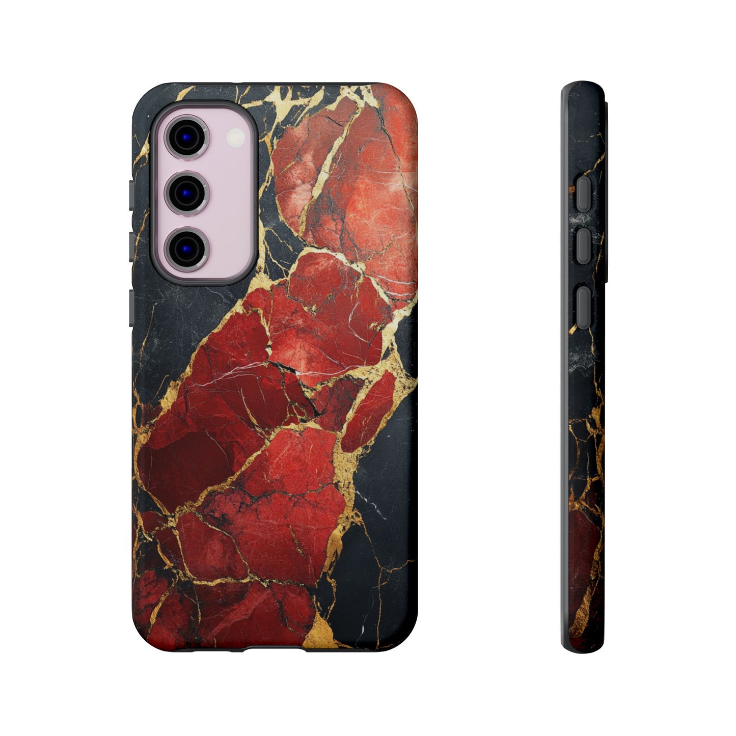 Red Black and Gold Marble