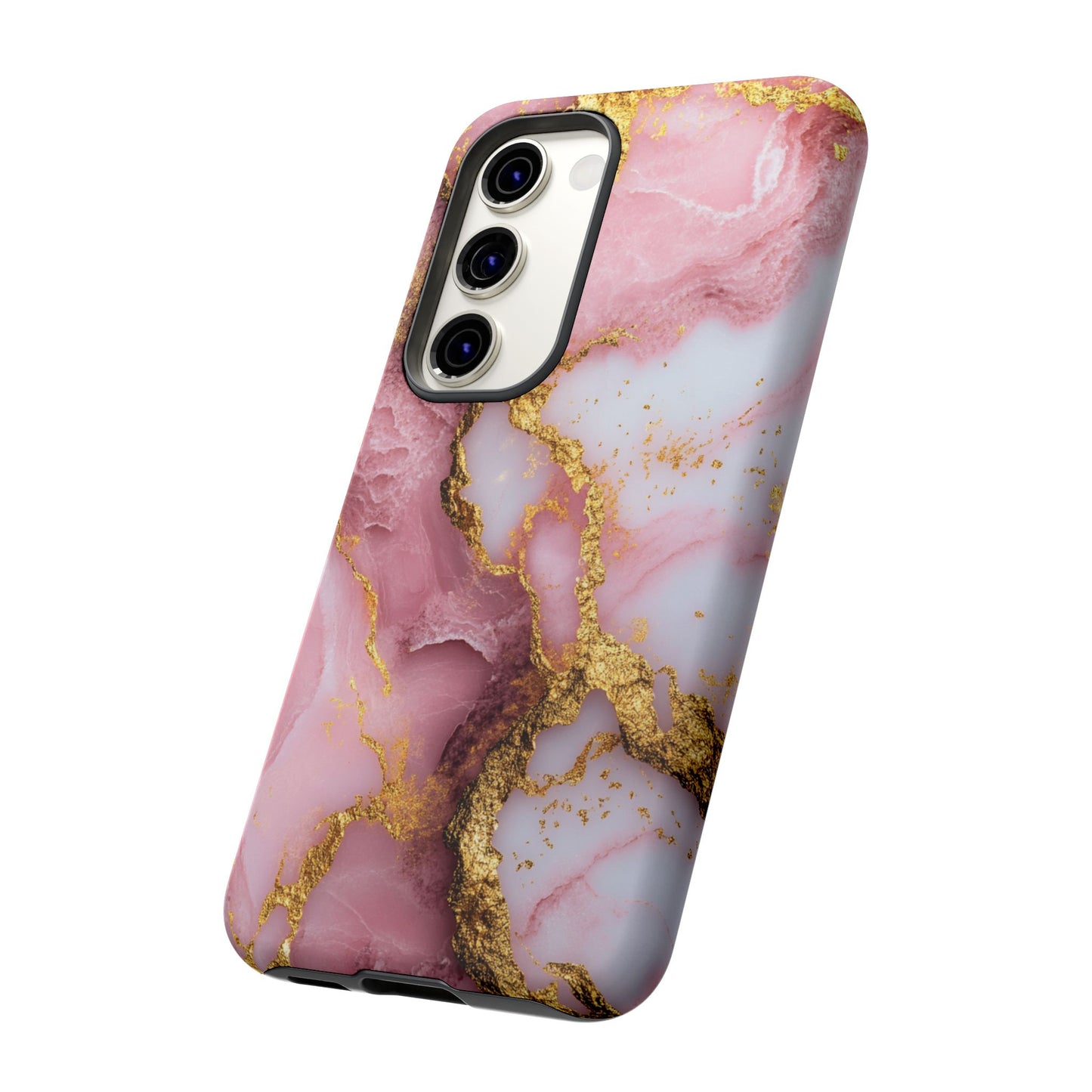 Pink and Gold Marble