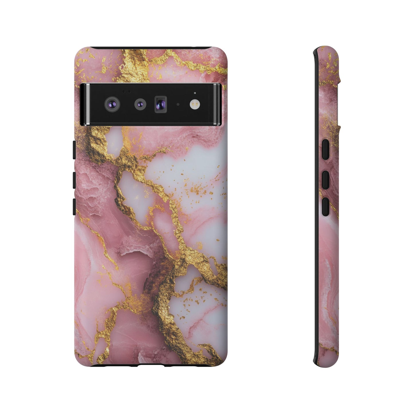 Pink and Gold Marble