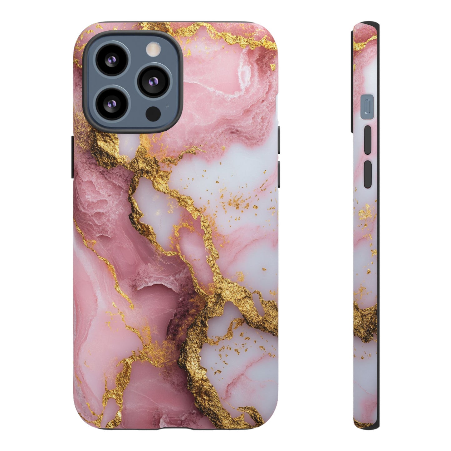 Pink and Gold Marble