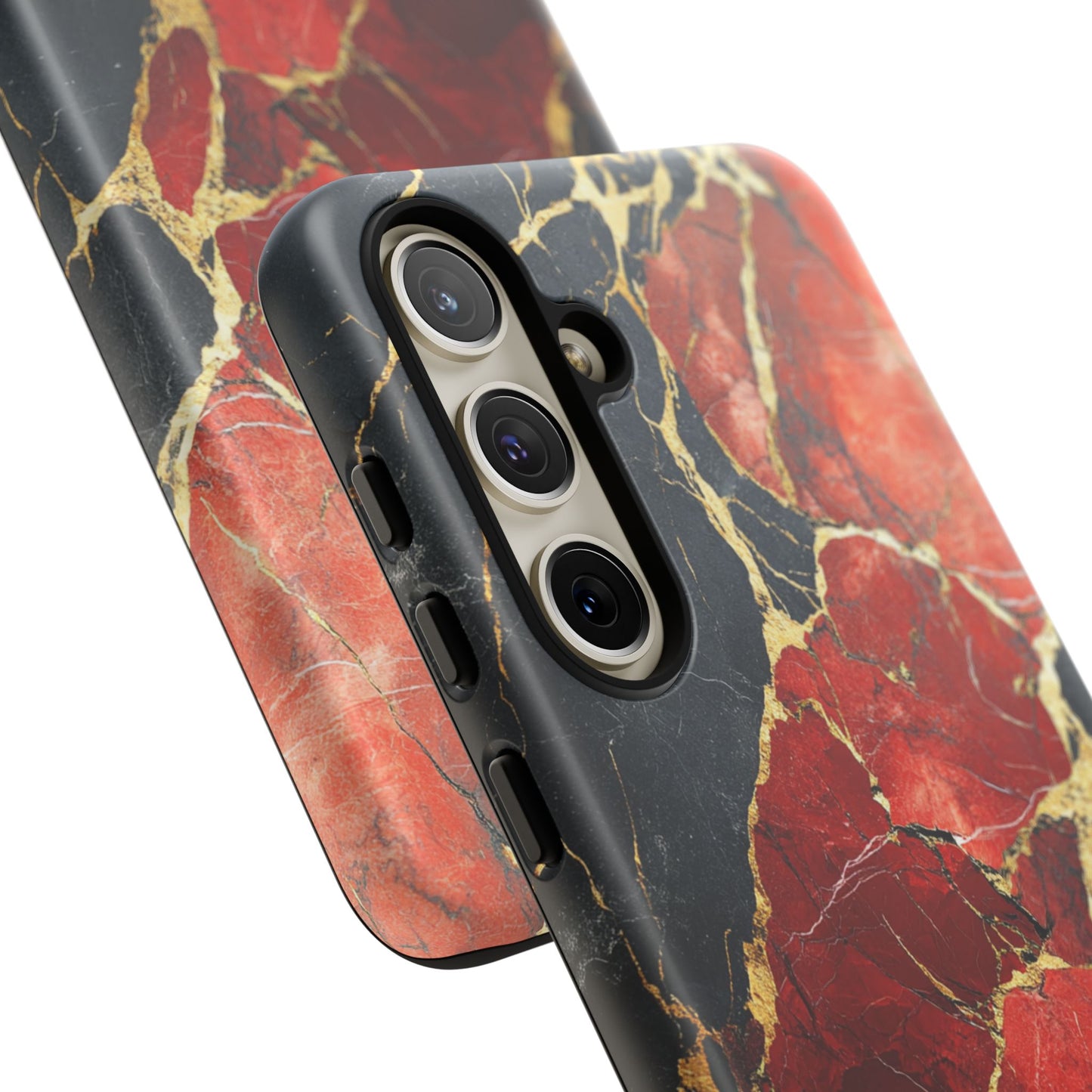 Red Black and Gold Marble