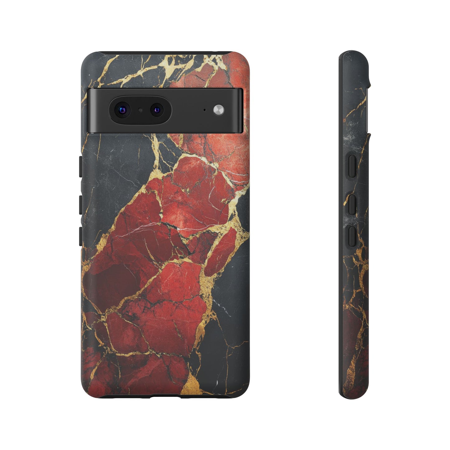 Red Black and Gold Marble