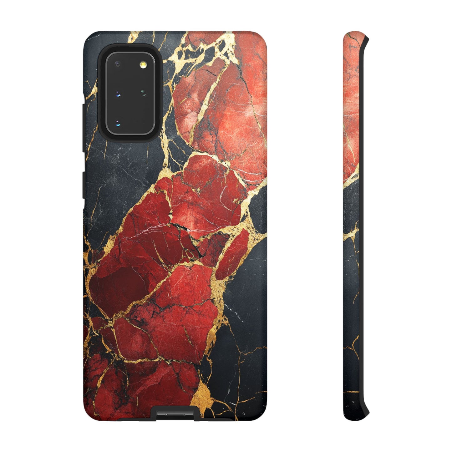 Red Black and Gold Marble