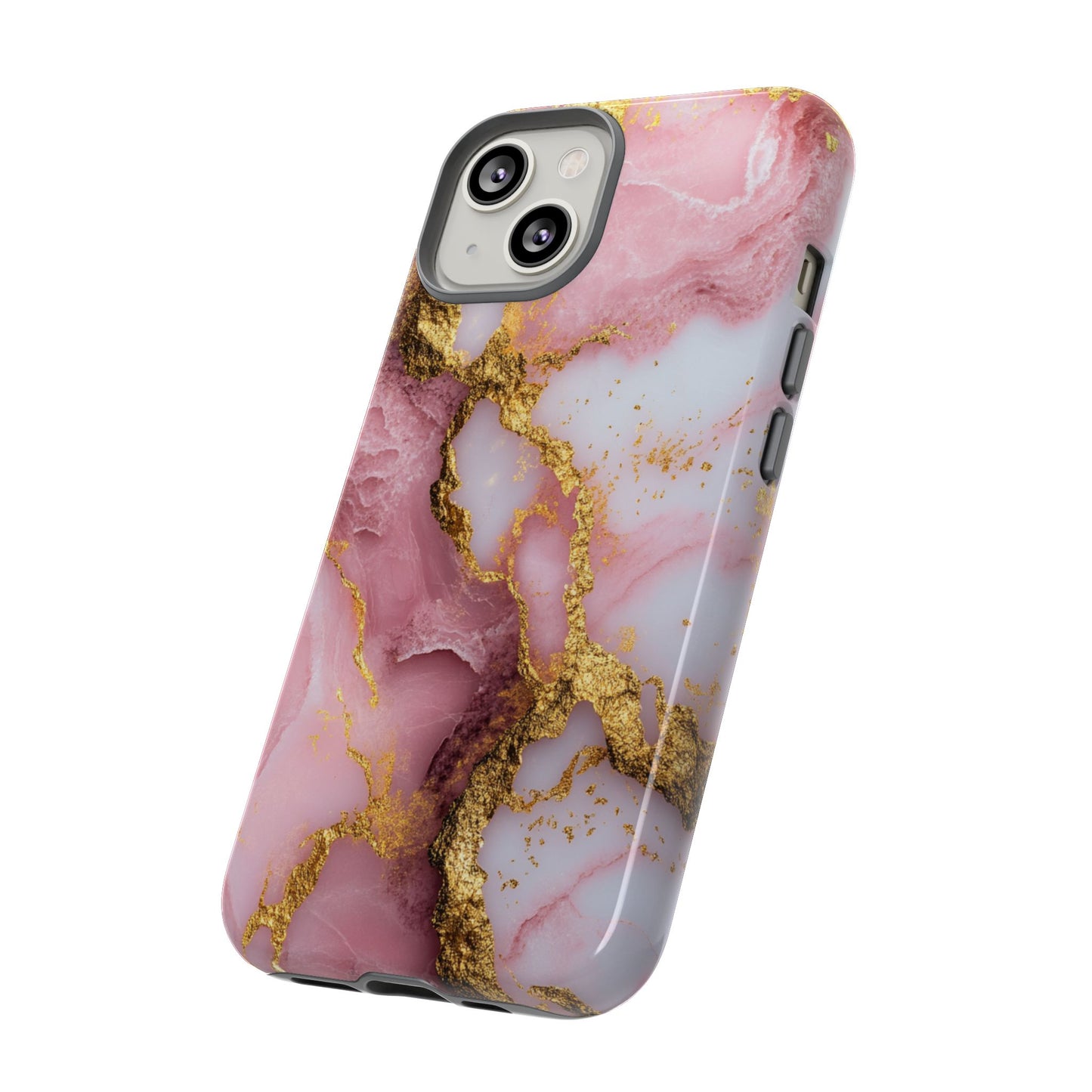 Pink and Gold Marble