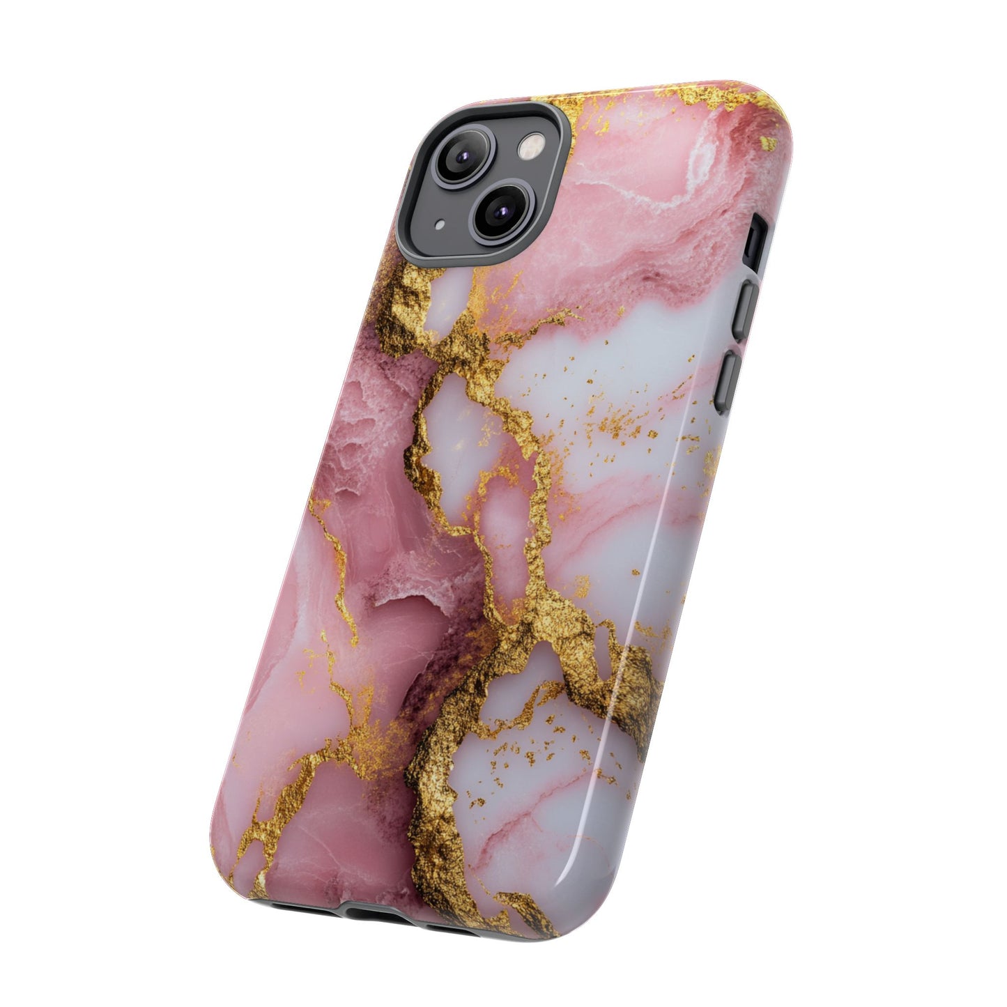 Pink and Gold Marble