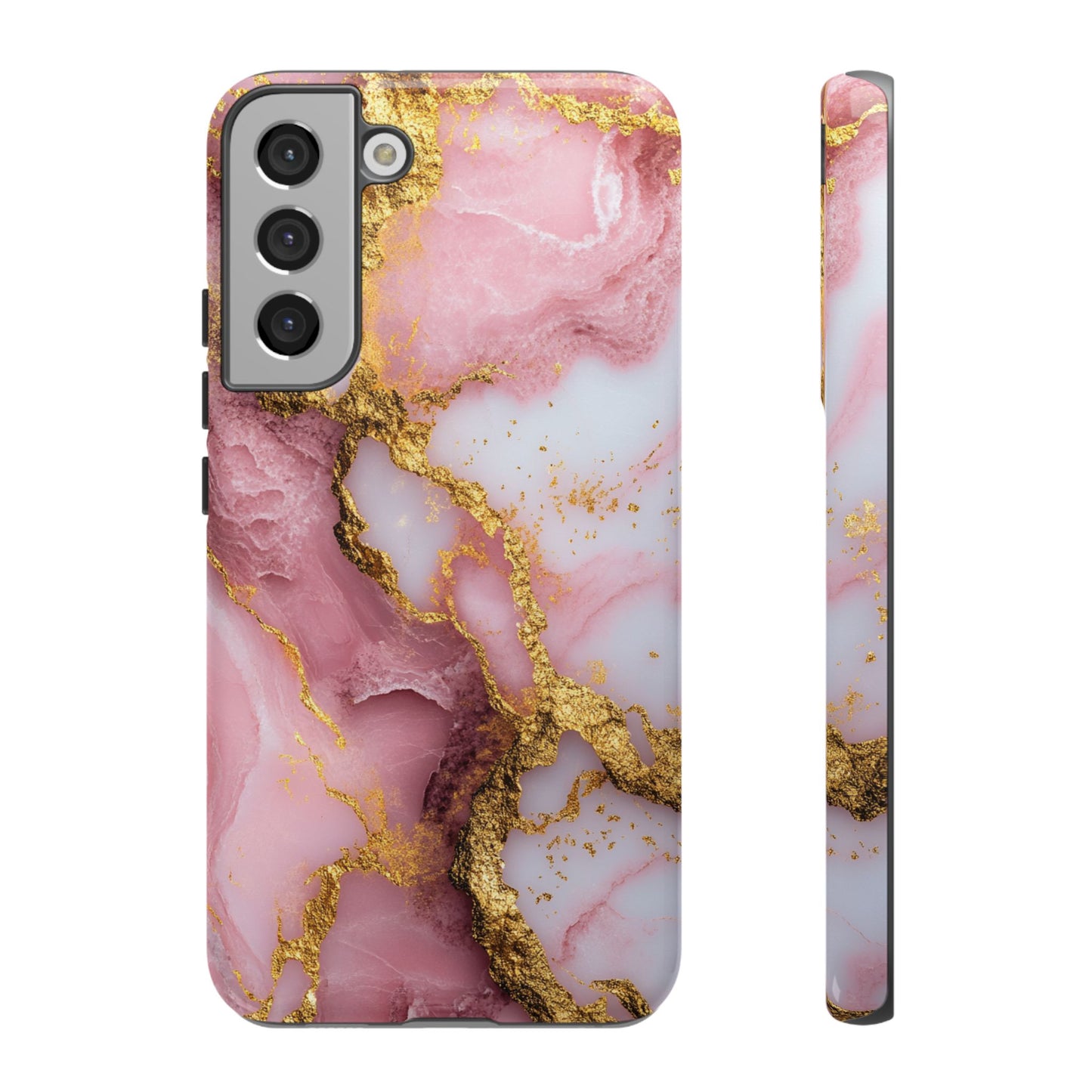 Pink and Gold Marble