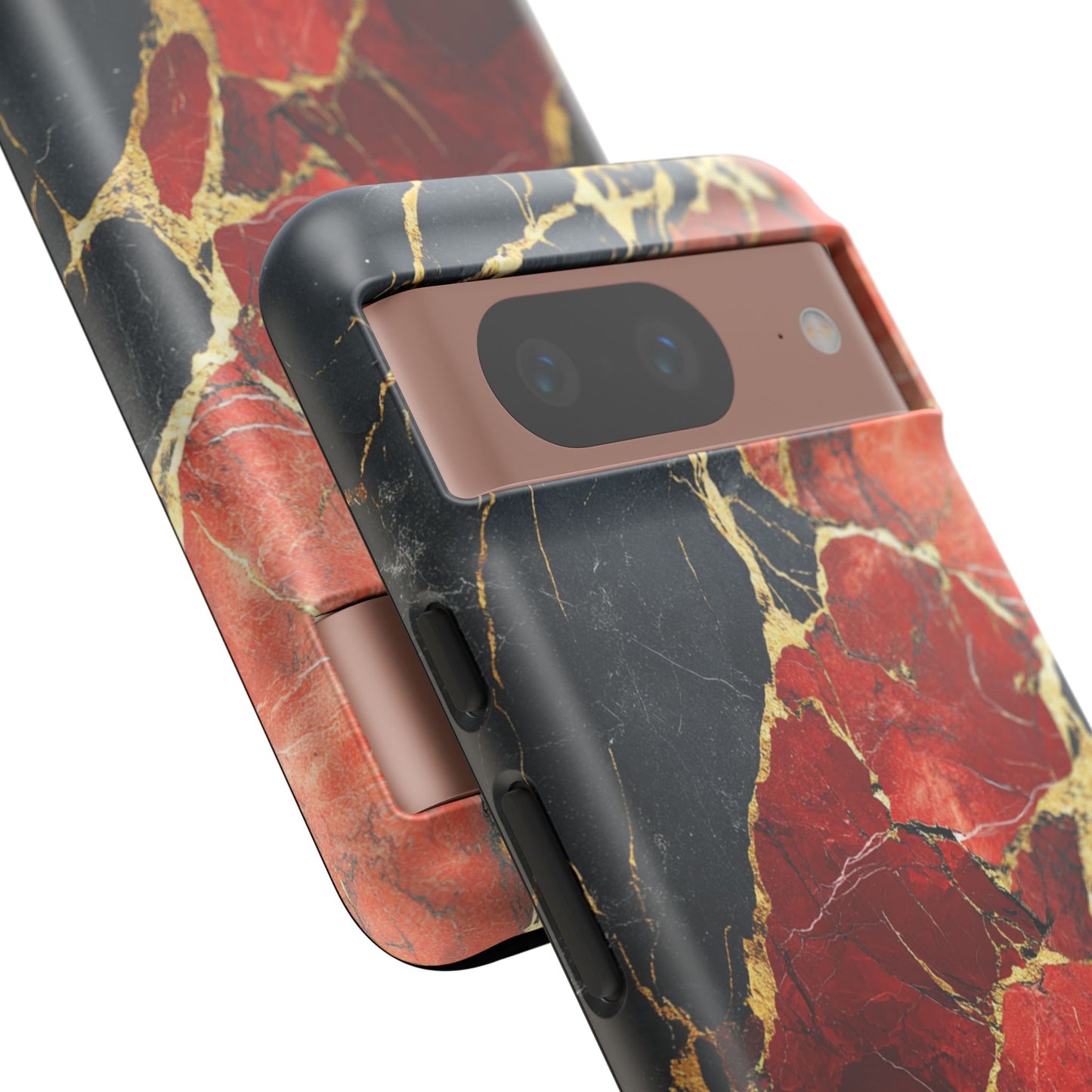 Red Black and Gold Marble