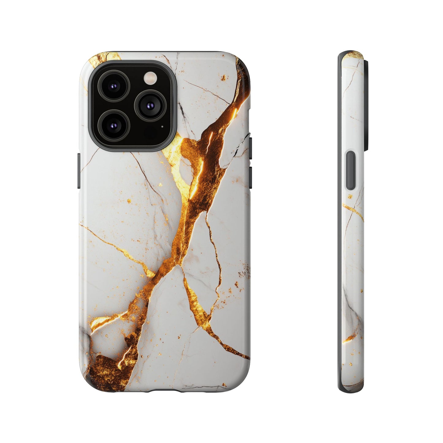 White and Gold Marble