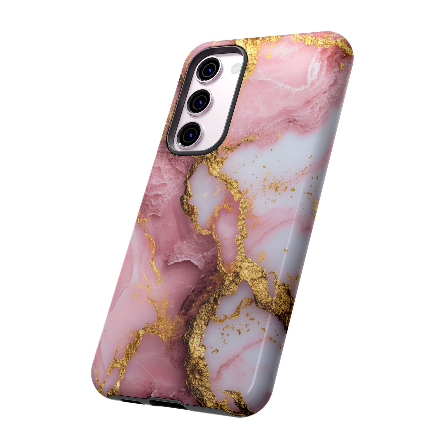 Pink and Gold Marble