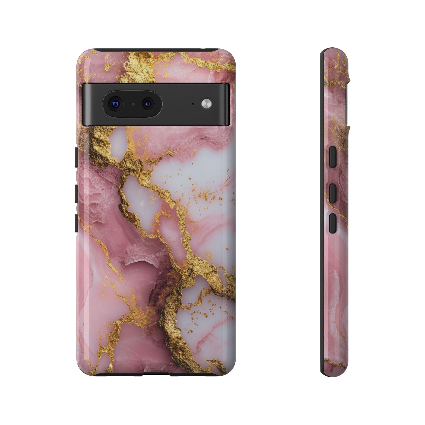 Pink and Gold Marble