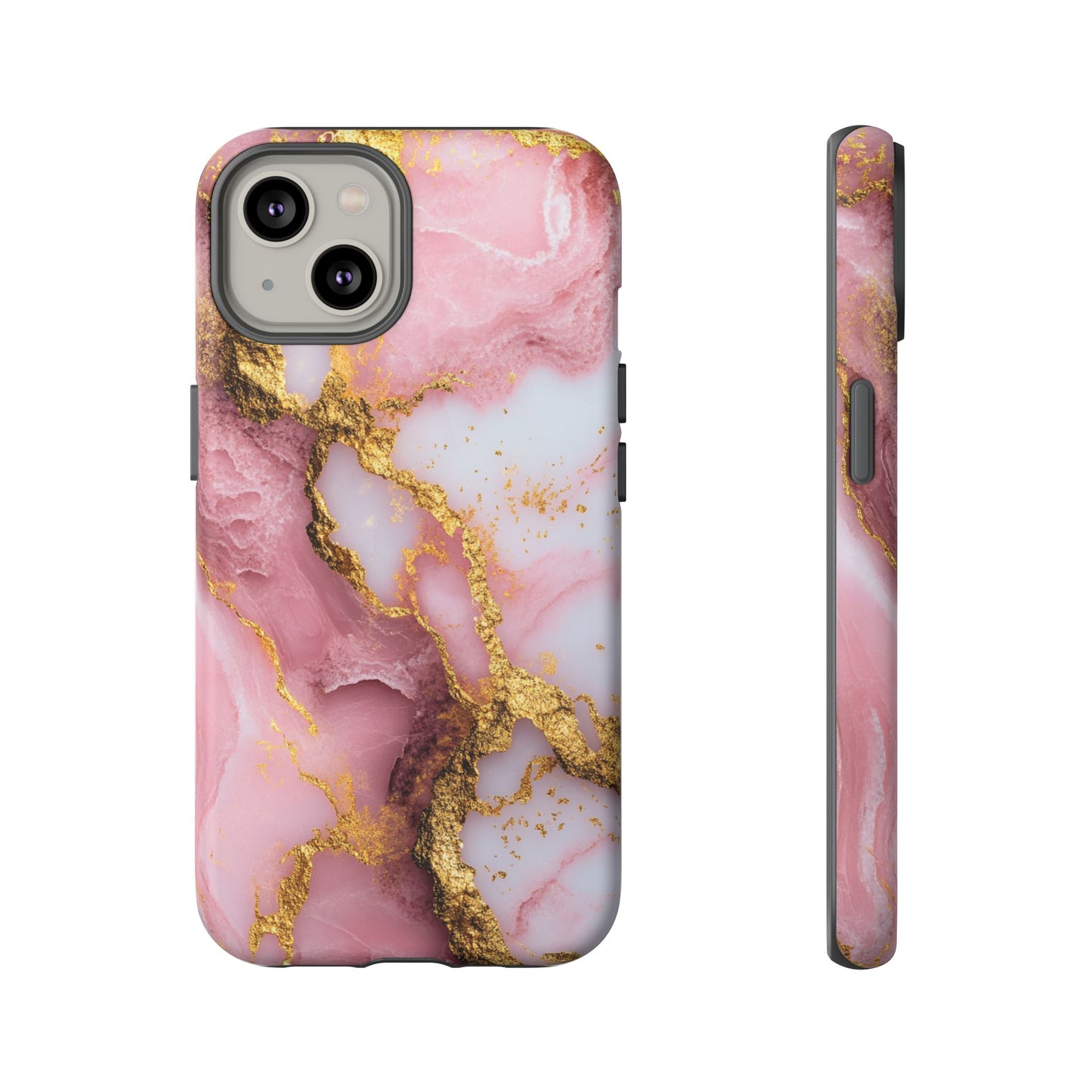 Pink and Gold Marble