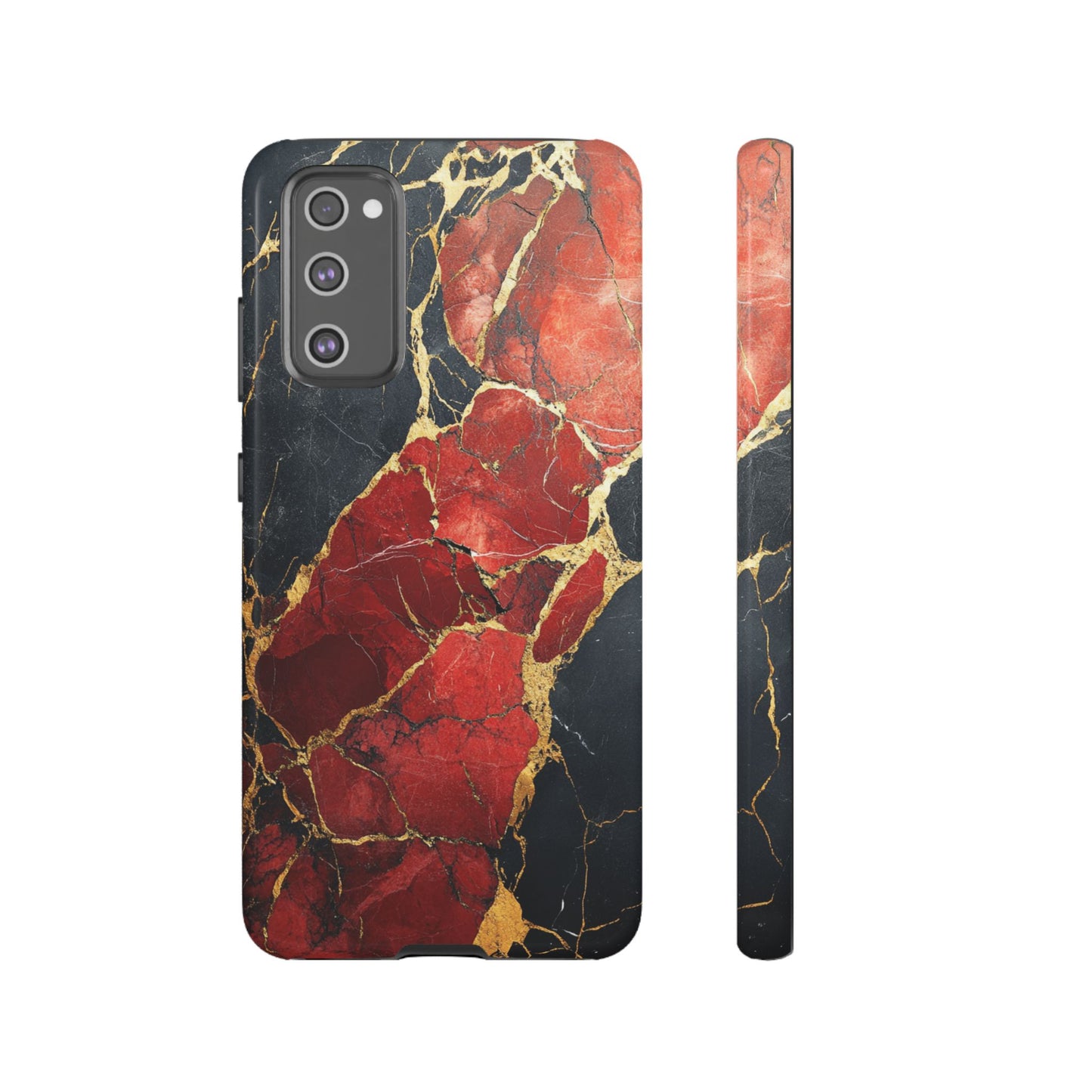 Red Black and Gold Marble