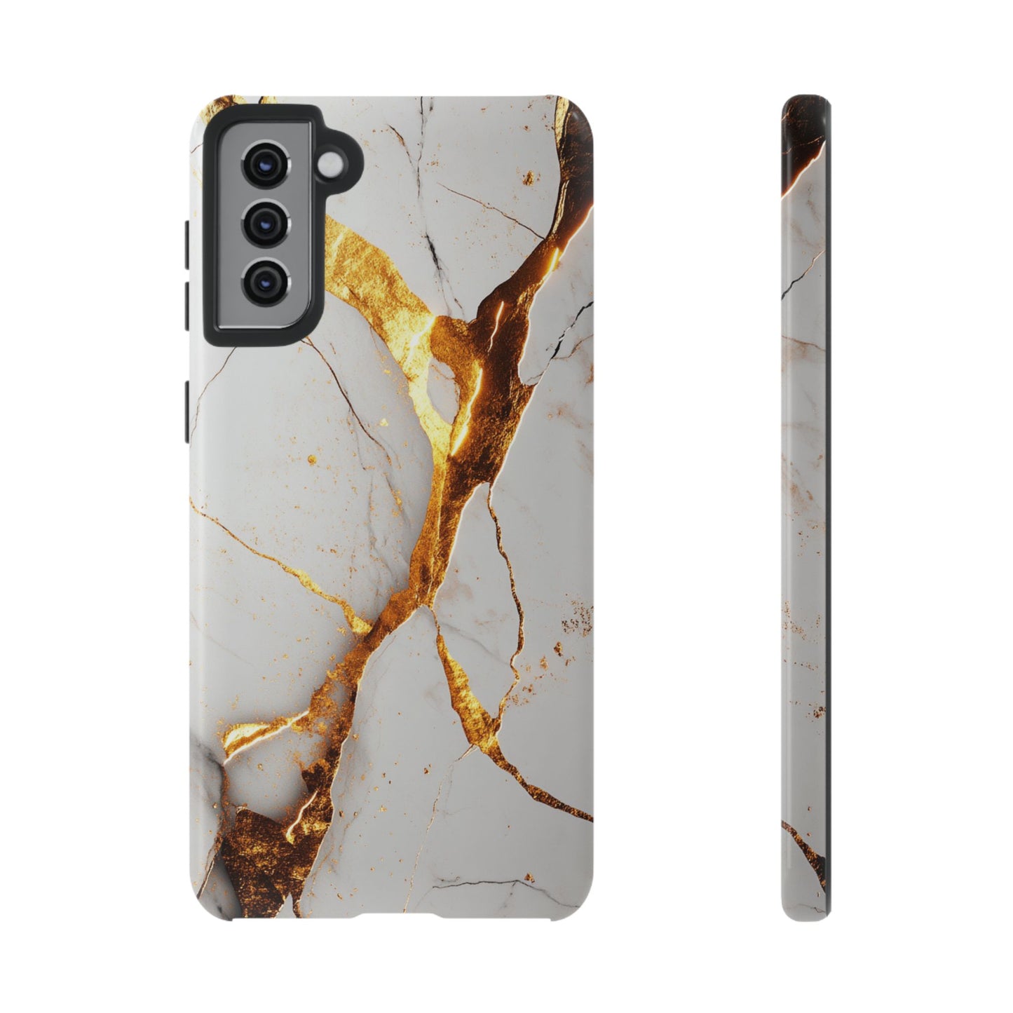 White and Gold Marble