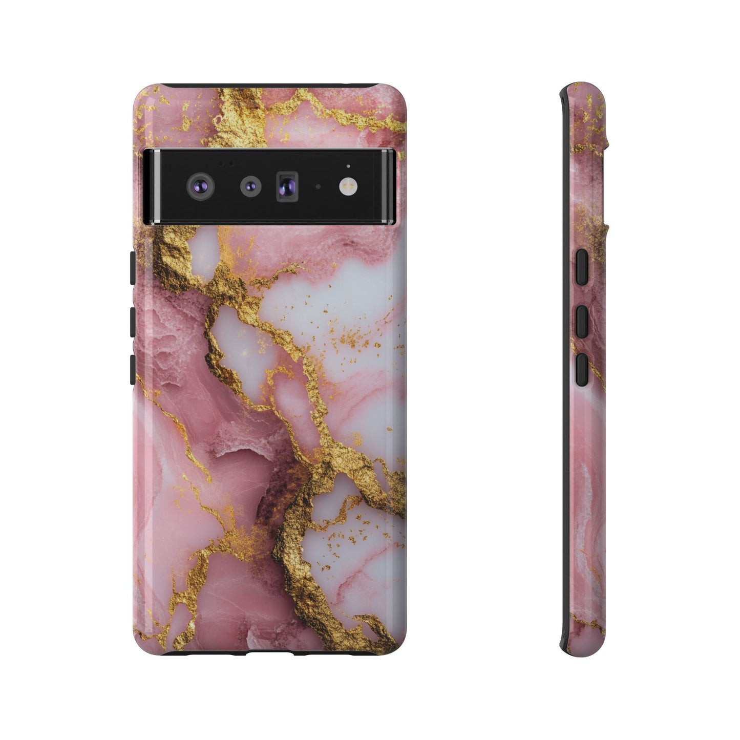 Pink and Gold Marble