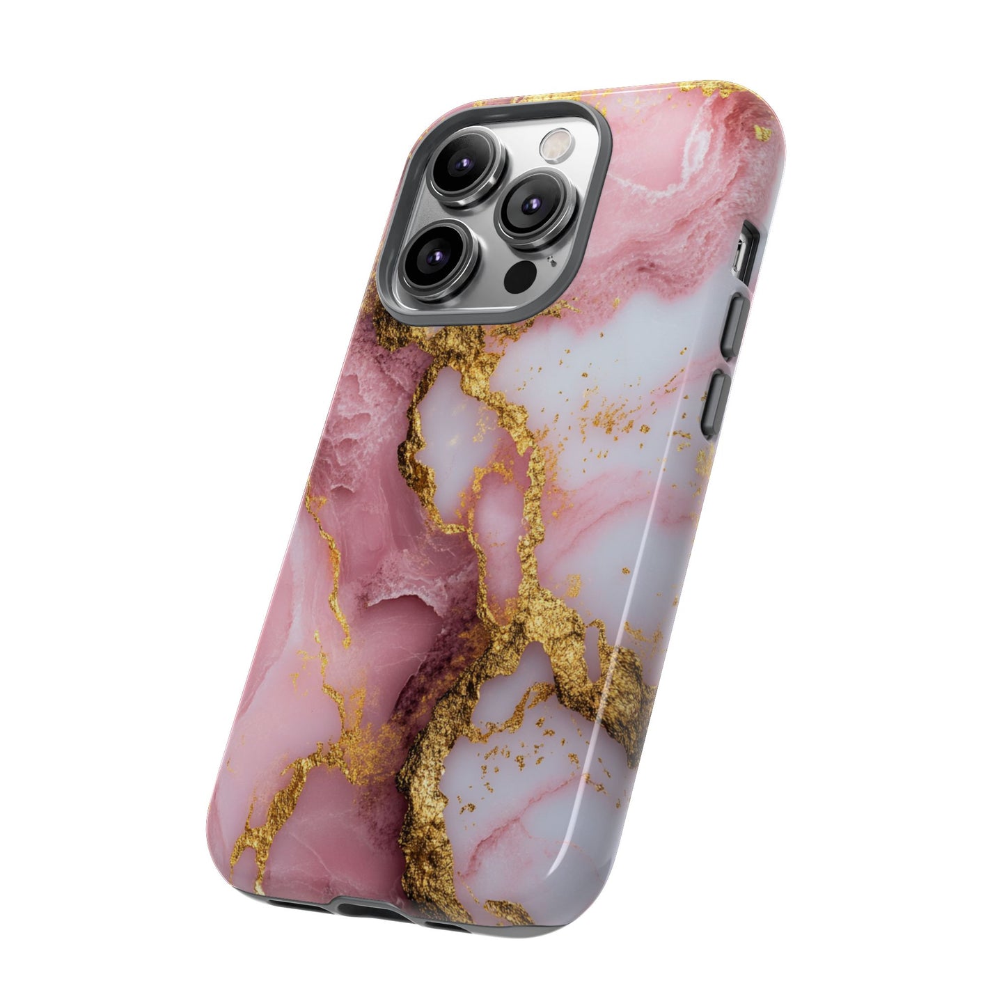 Pink and Gold Marble