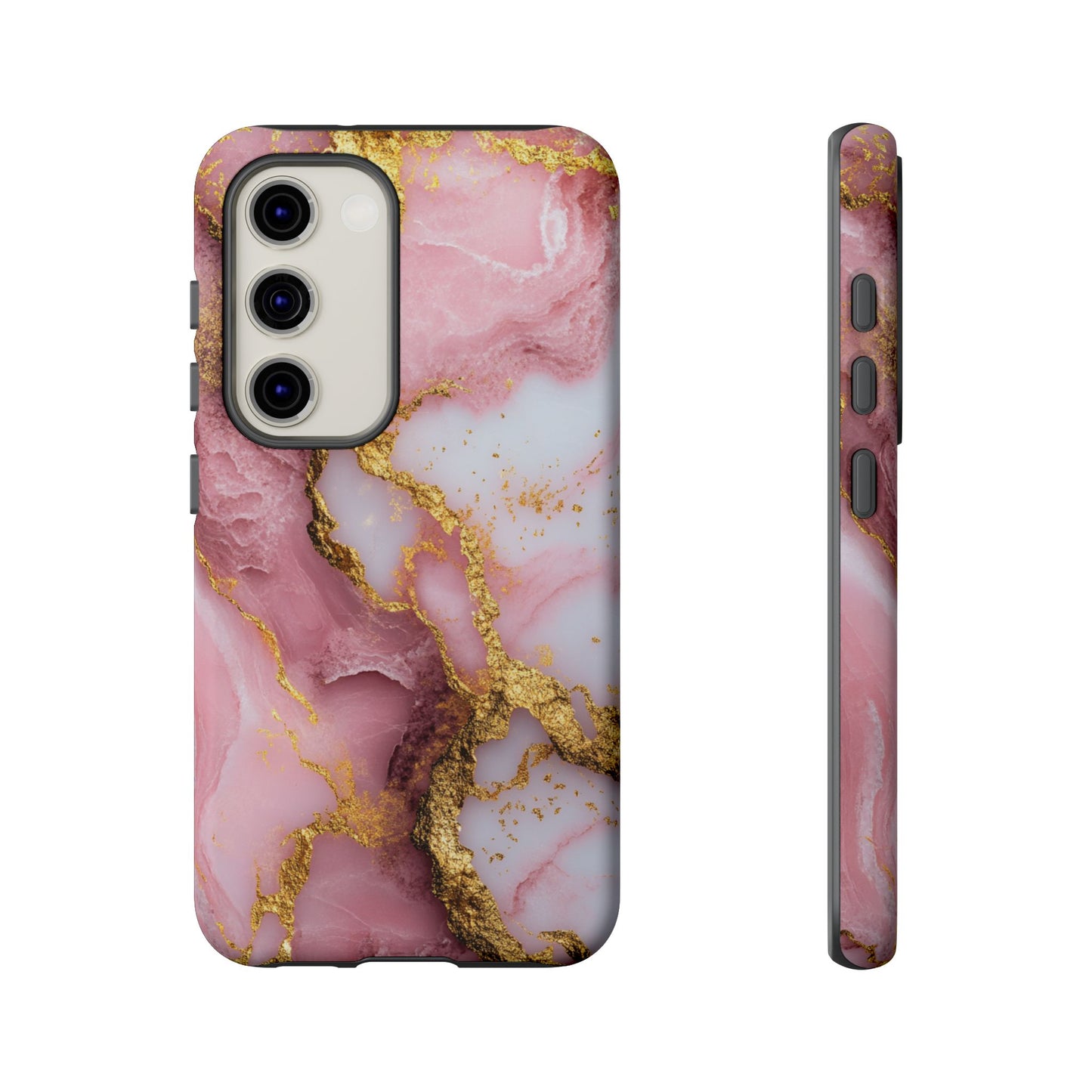 Pink and Gold Marble