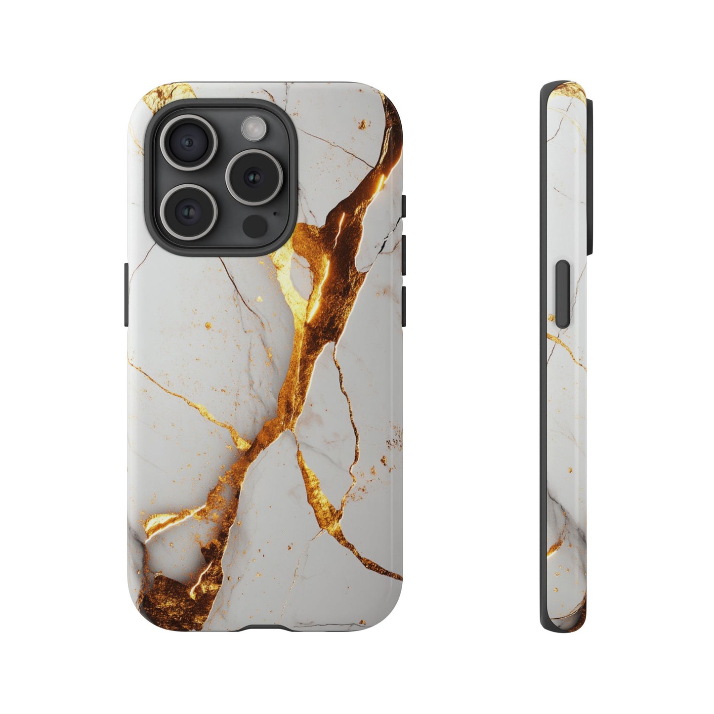 White and Gold Marble