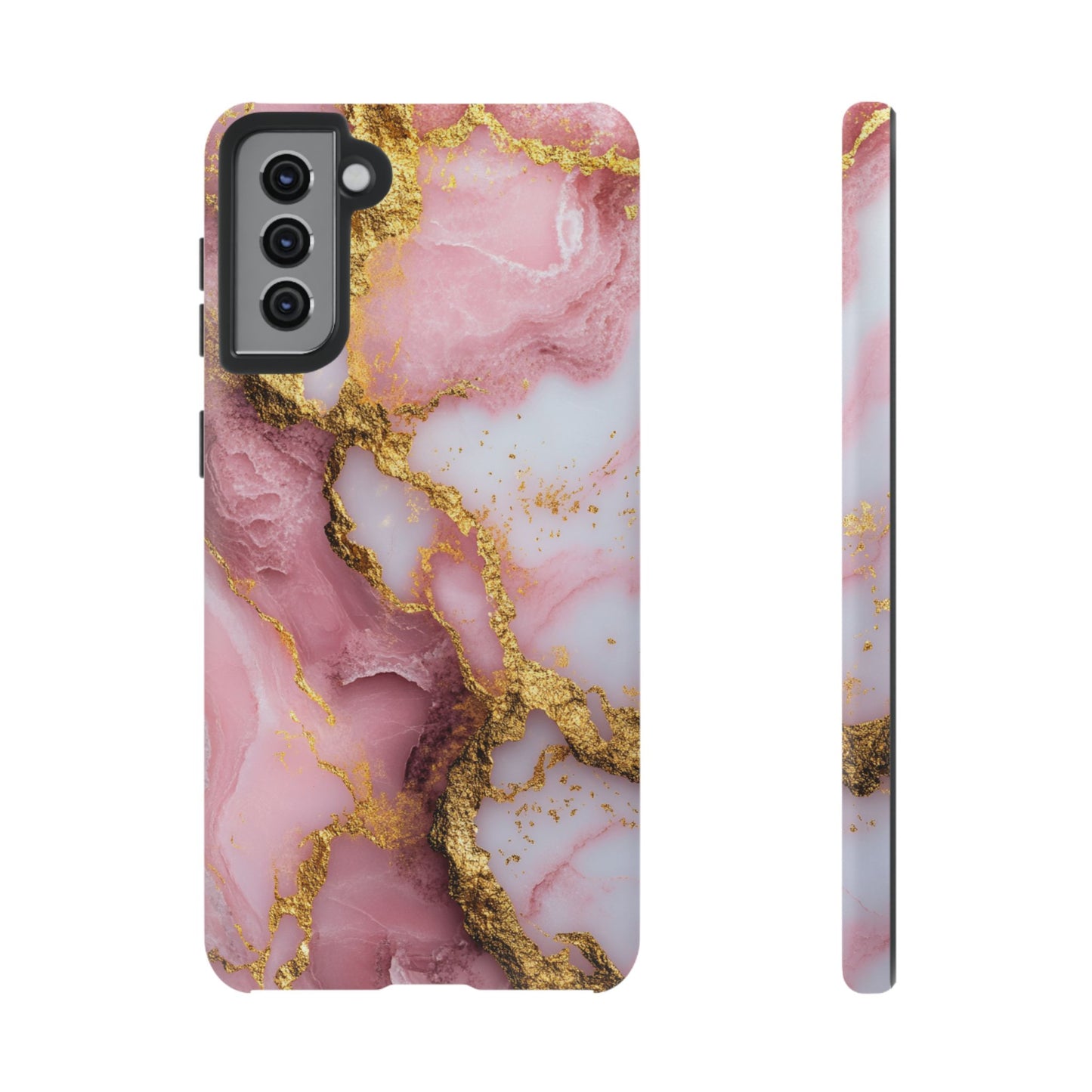 Pink and Gold Marble