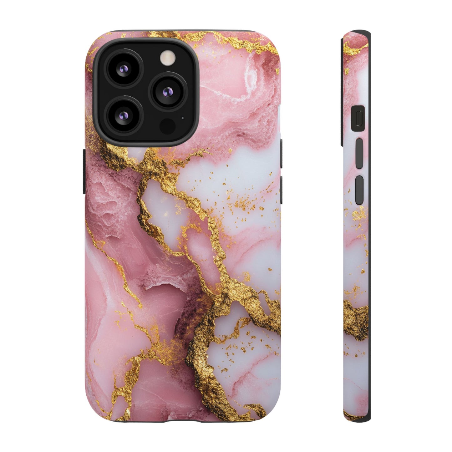 Pink and Gold Marble