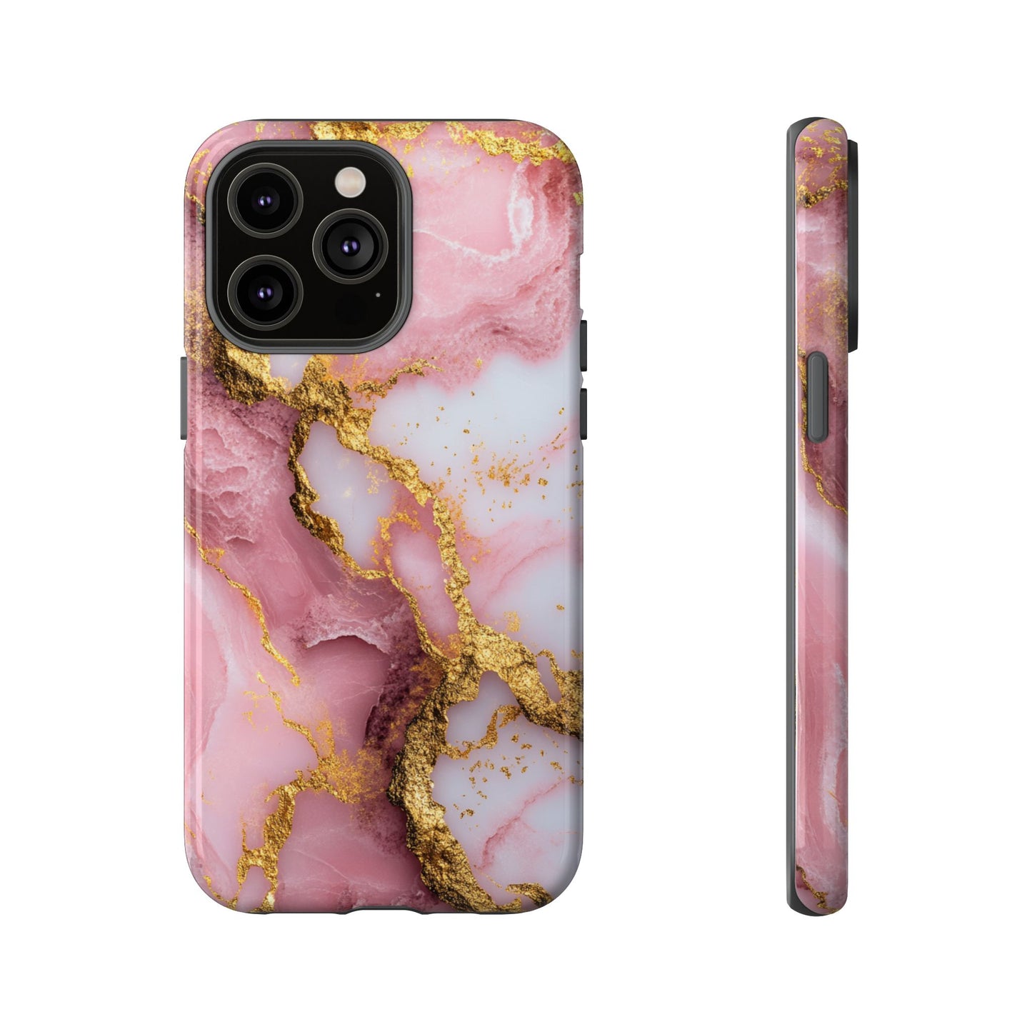 Pink and Gold Marble