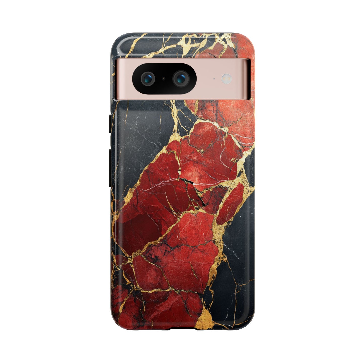 Red Black and Gold Marble