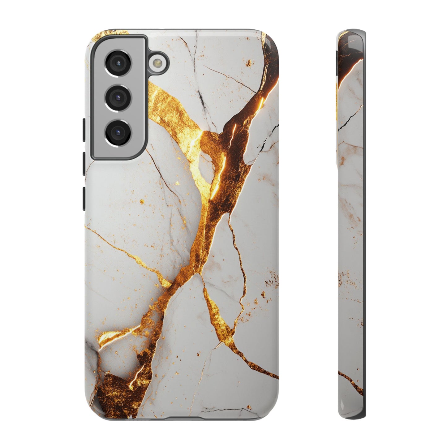 White and Gold Marble